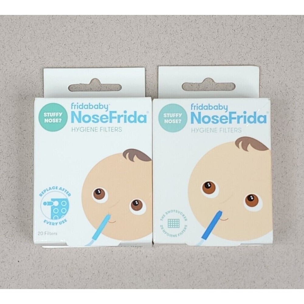 FridaBaby NoseFrida Hygiene Filters Snot Sucker Filter Lot Of 2 New Boxes